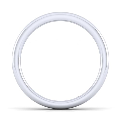 14K White Gold Matching Wedding Band