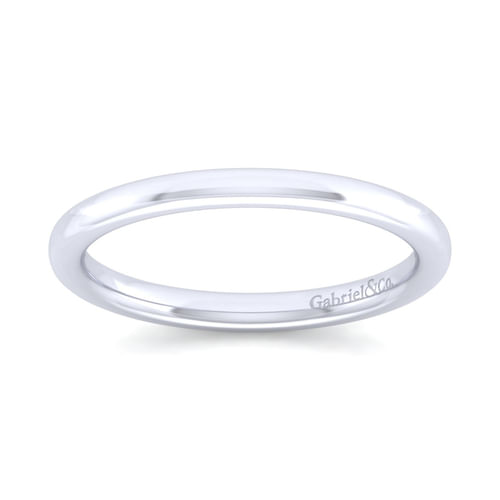 14K White Gold Matching Wedding Band