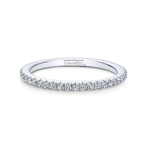 14K White Gold Matching Wedding Band