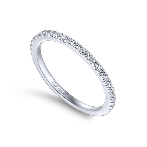 14K White Gold Matching Wedding Band