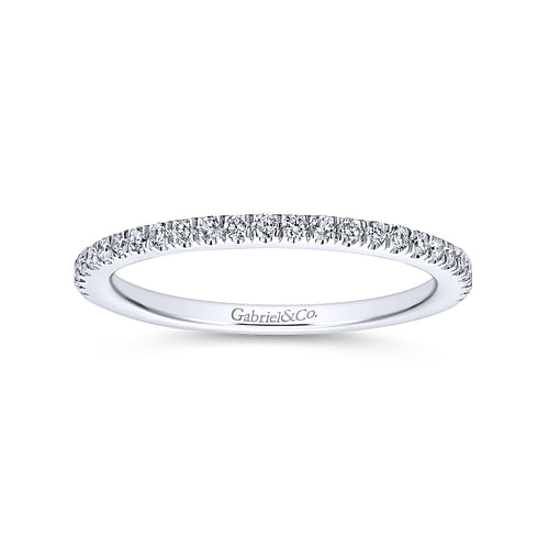 14K White Gold Matching Wedding Band