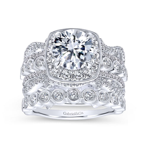 14K White Gold Matching Wedding Band