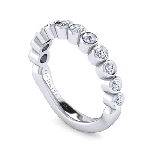 14K White Gold Matching Wedding Band