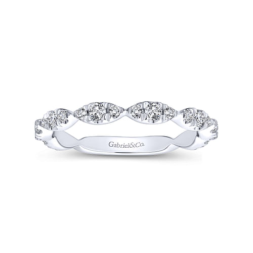 14K White Gold Matching Wedding Band