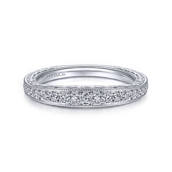 Gabriel - 14K White Gold Matching Wedding Band