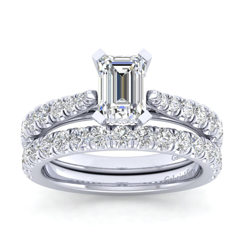 14K White Gold Matching Wedding Band