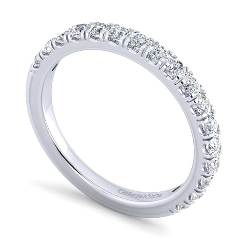 14K White Gold Matching Wedding Band