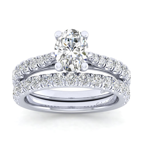 14K White Gold Matching Wedding Band