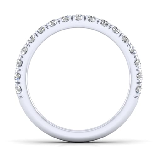14K White Gold Matching Wedding Band