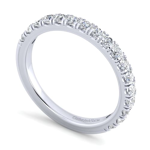 14K White Gold Matching Wedding Band