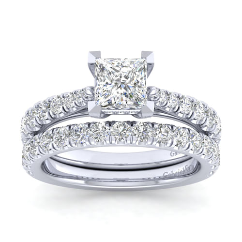 14K White Gold Matching Wedding Band