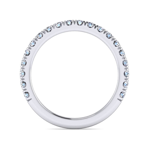 14K White Gold Matching Wedding Band