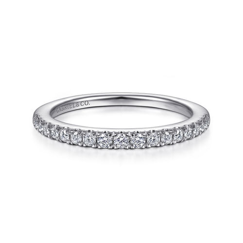 14K White Gold Matching Wedding Band