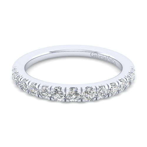 14K White Gold Matching Wedding Band