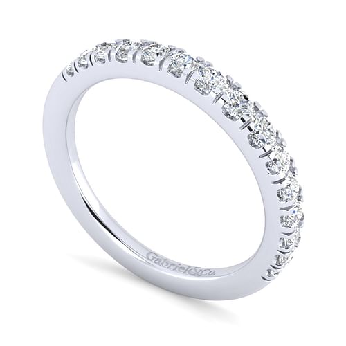 14K White Gold Matching Wedding Band