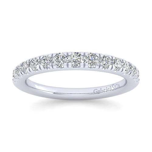 14K White Gold Matching Wedding Band