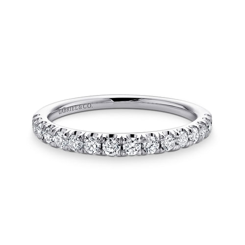 14K White Gold Matching Wedding Band