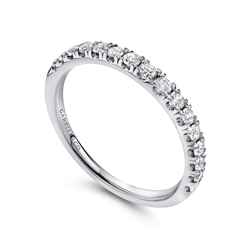 14K White Gold Matching Wedding Band