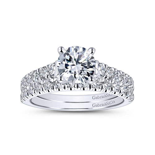 14K White Gold Matching Wedding Band