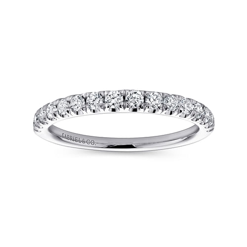 14K White Gold Matching Wedding Band