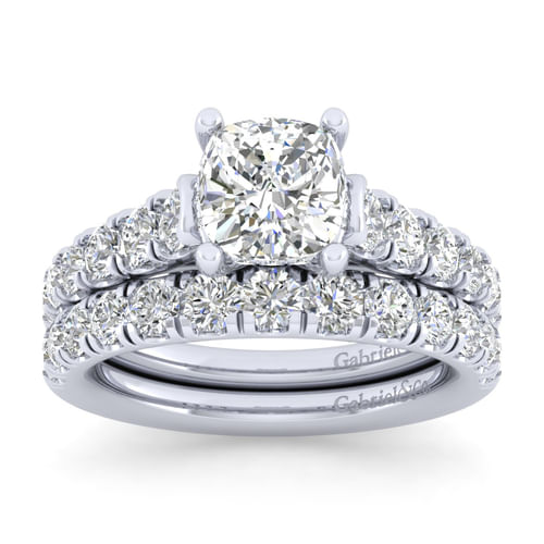 14K White Gold Matching Wedding Band