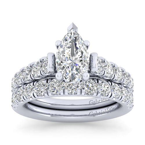 14K White Gold Matching Wedding Band