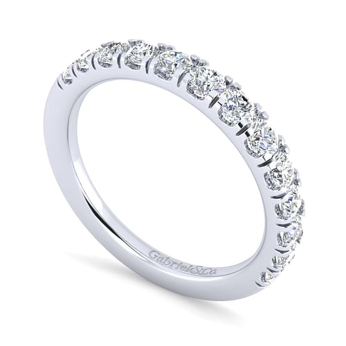 14K White Gold Matching Wedding Band