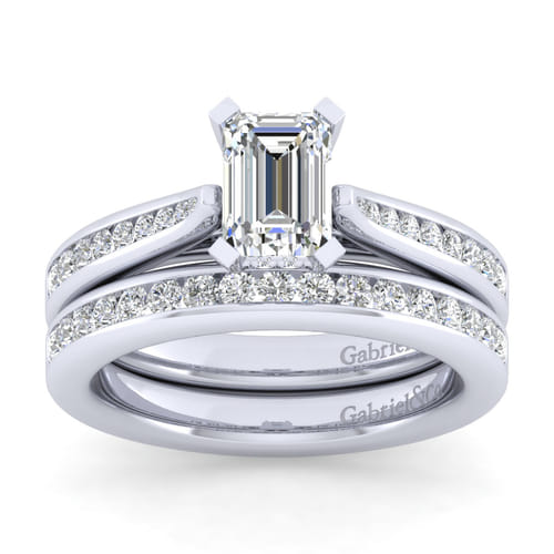 14K White Gold Matching Wedding Band