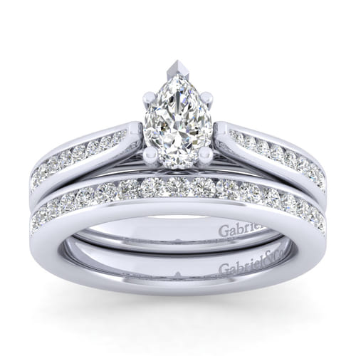 14K White Gold Matching Wedding Band