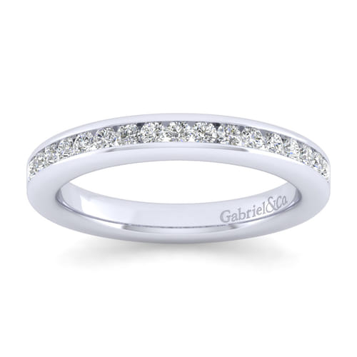 14K White Gold Matching Wedding Band
