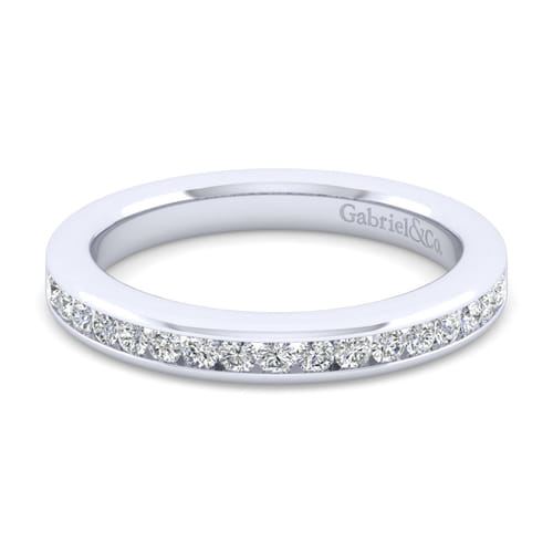 14K White Gold Matching Wedding Band