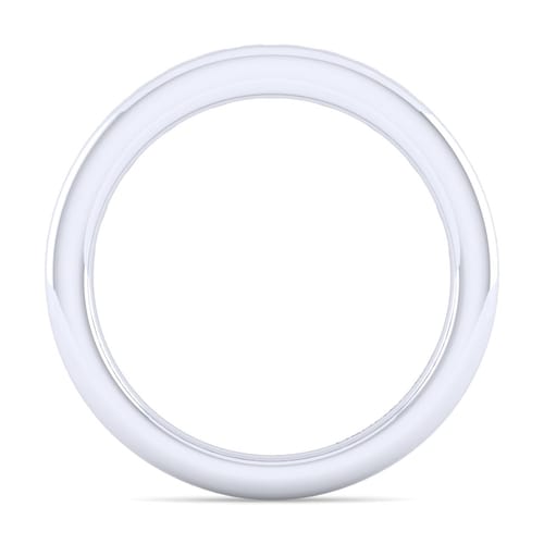 14K White Gold Matching Wedding Band