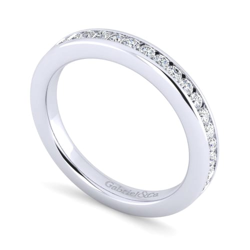 14K White Gold Matching Wedding Band