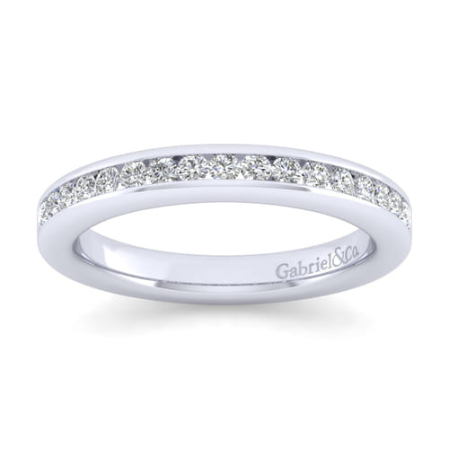 14K White Gold Matching Wedding Band