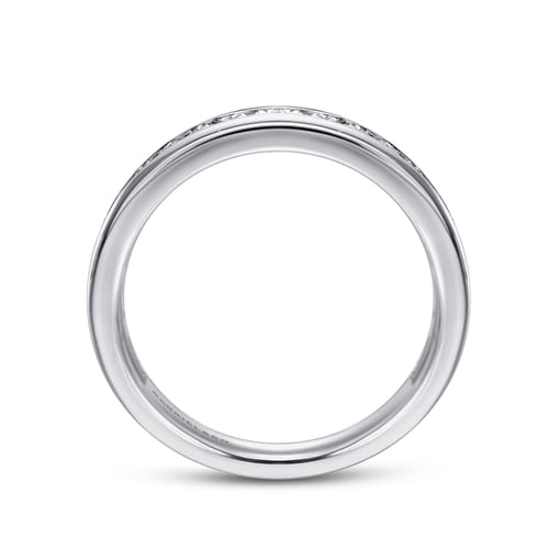 14K White Gold Matching Wedding Band
