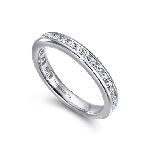 14K White Gold Matching Wedding Band