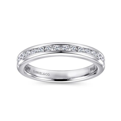 14K White Gold Matching Wedding Band
