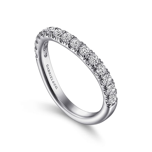 14K White Gold Matching Wedding Band