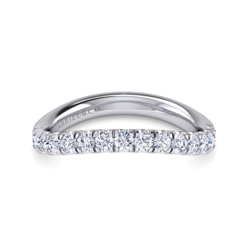 14K White Gold Matching Wedding Band