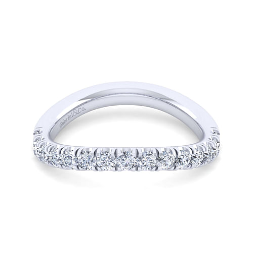 14K White Gold Matching Wedding Band