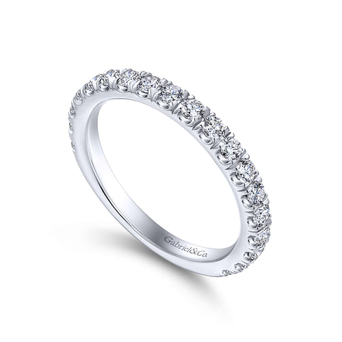 14K White Gold Matching Wedding Band