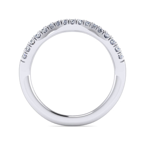 14K White Gold Matching Wedding Band