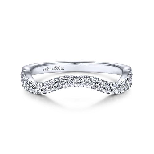 14K White Gold Matching Wedding Band