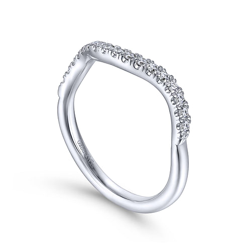 14K White Gold Matching Wedding Band