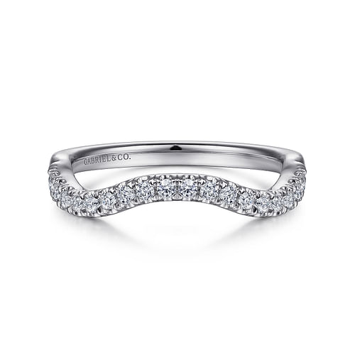 14K White Gold Matching Wedding Band