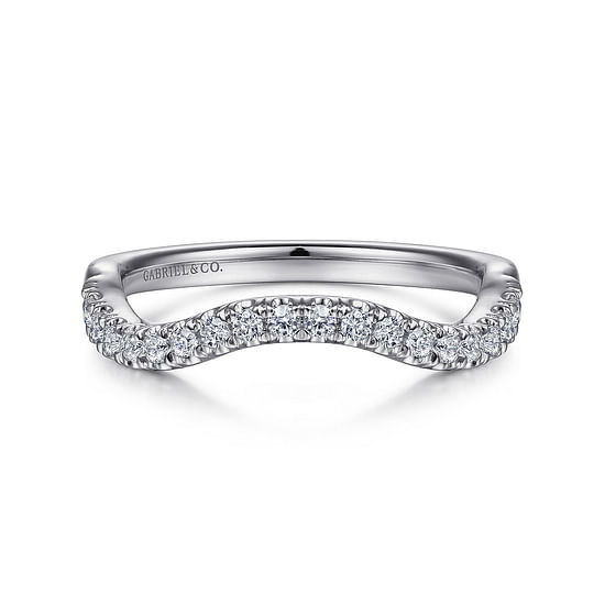 Gabriel - 14K White Gold Matching Wedding Band