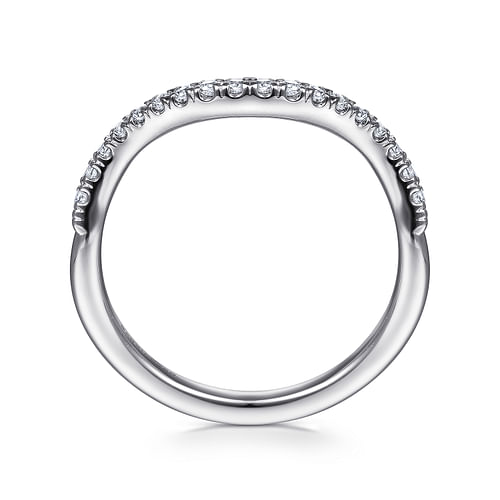 14K White Gold Matching Wedding Band