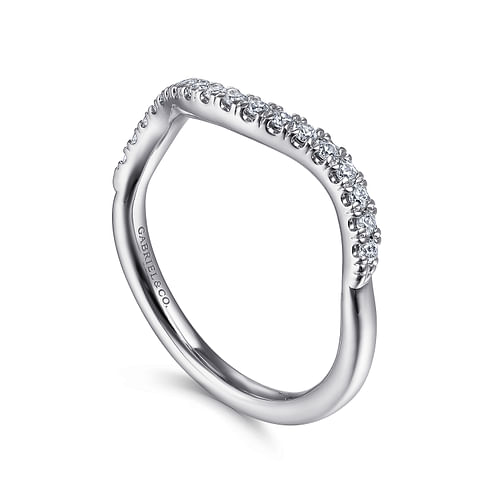 14K White Gold Matching Wedding Band