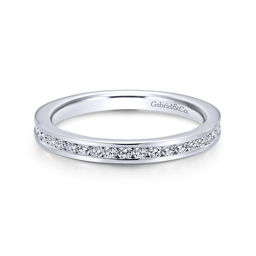 14K White Gold Matching Wedding Band