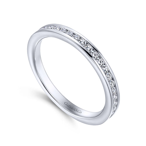 14K White Gold Matching Wedding Band